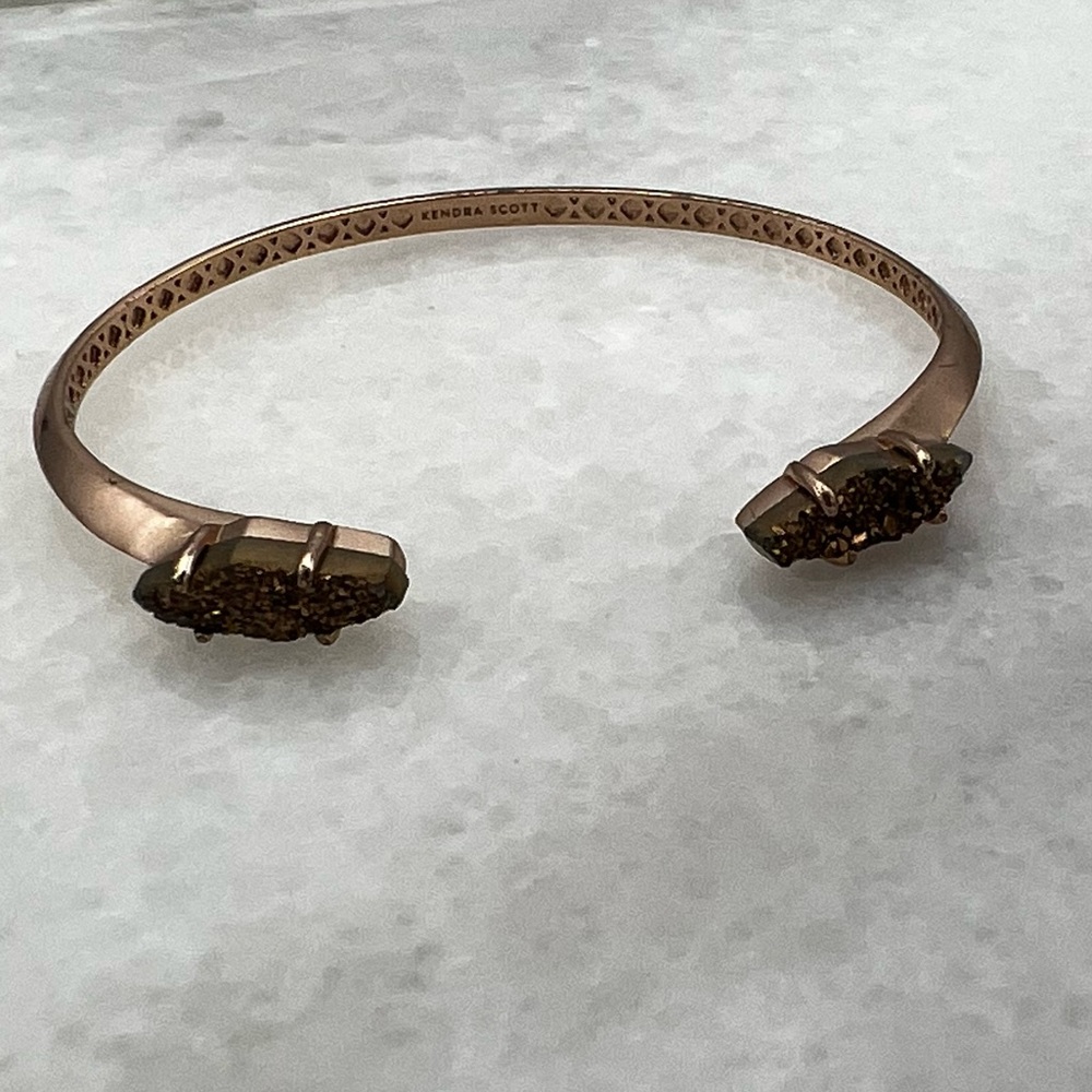 ✔Kendra Scott Rose Gold Bianca Drusy Bracelet - Picture 6 of 9